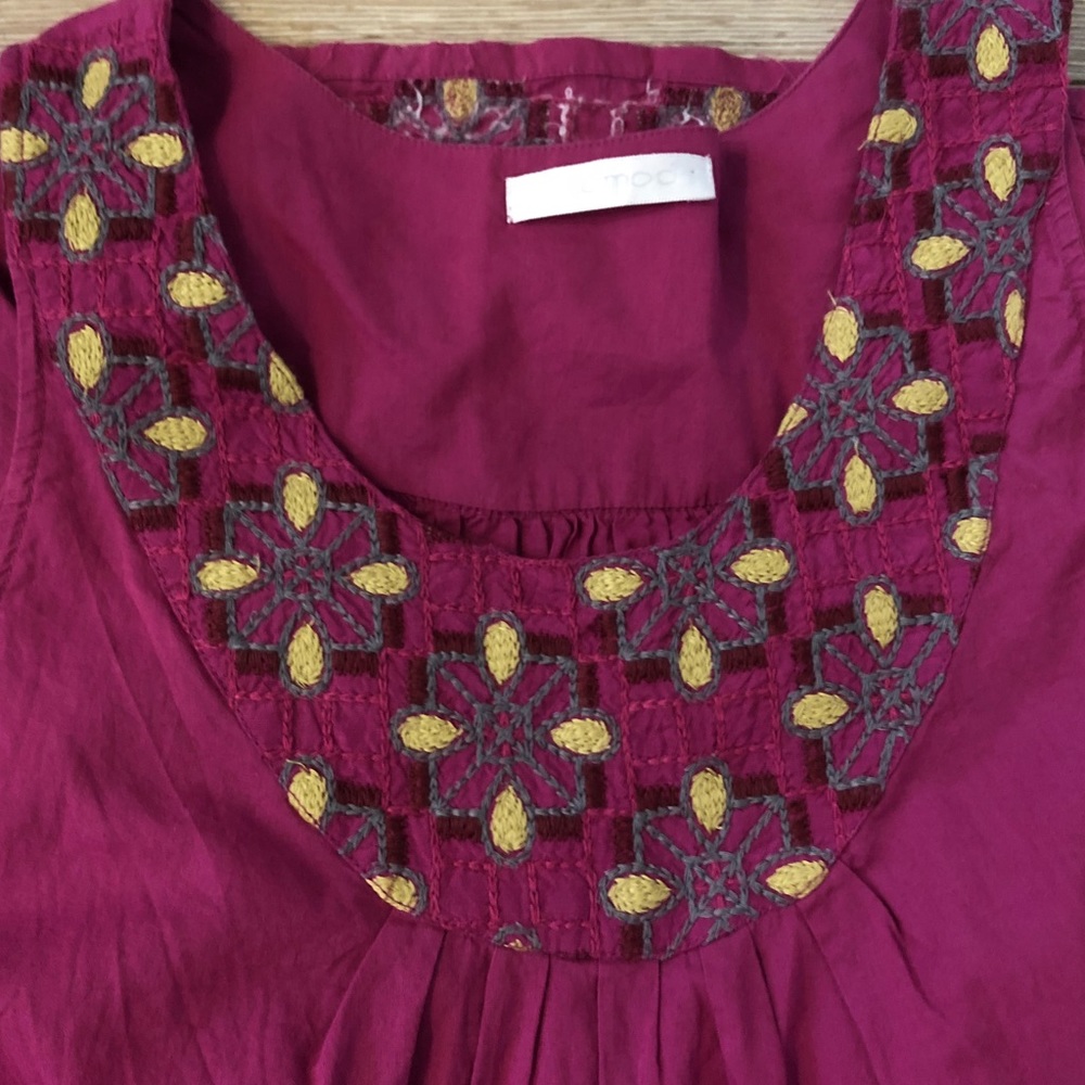 PROMOD embroidered boho tank size 6 - Picture 5 of 5